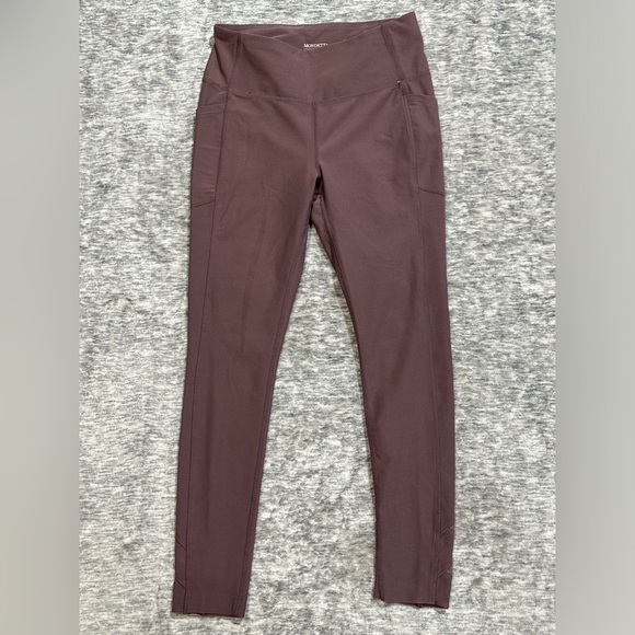 Mondetta Active Leggings Stretch Performance Pockets Crop Lavender Mauve Sz M - Picture 1 of 9